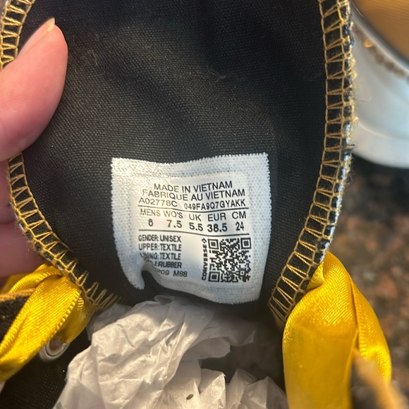 CONVERSE CHUCK 70 AT-CX HI HONEY CUSTOM BLING SIZE MEN 6 / WOMEN 7.5 - Picture 11 of 13